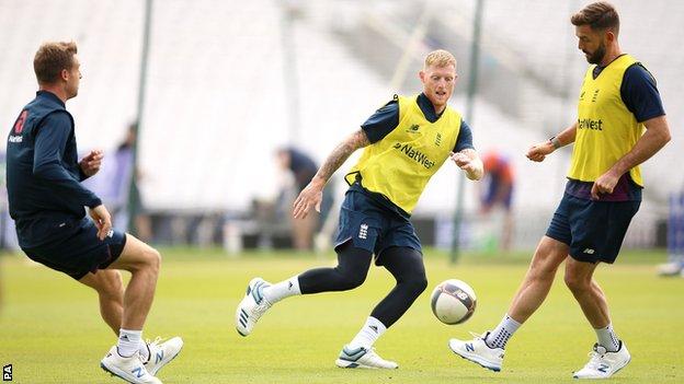 Jos Buttler, Ben Stokes and Liam Plunkett