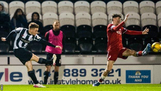 On-loan Wolves midfielder Connor Ronan settled a tight game with a fabulous winner for St Mirren