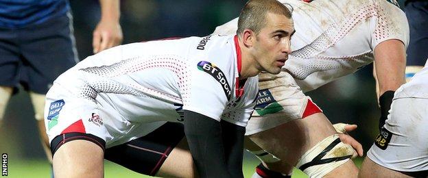 Ruan Pienaar made his 100th appearance for Ulster against Leinster at the RDS