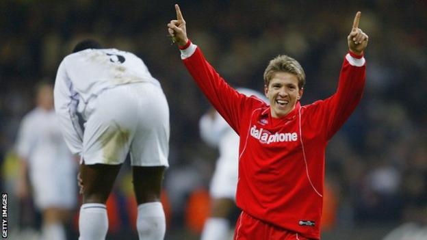 Juninho celebrates with Middlesbrough in 2004