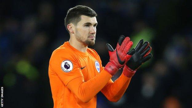 Mat Ryan claps after the 0-0 draw with Brighton