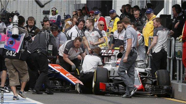 Romain Grosjean and Rio Haryanto