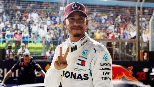Singapore Grand Prix: Lewis Hamilton takes surprise pole under ...