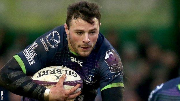 Robbie Henshaw returned to action for Connacht
