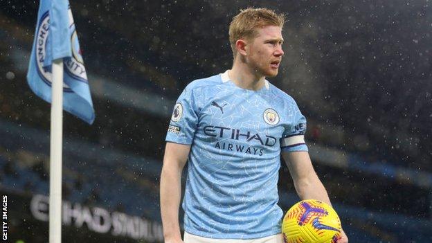 Kevin de Bruyne: Manchester City midfielder out for four to six weeks - BBC  Sport