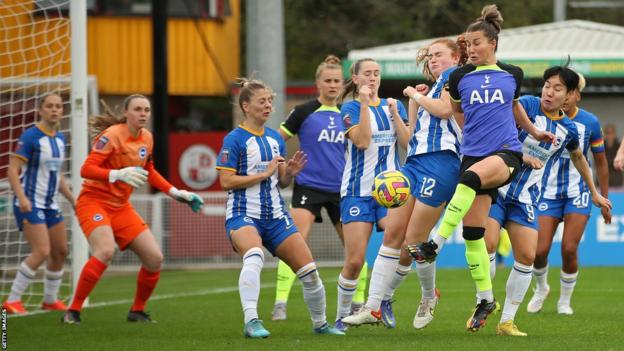 Tottenham face Brighton in the WSL