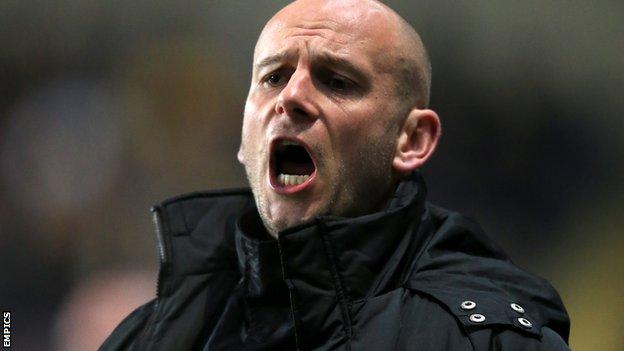 Mansfield Town manager Adam Murray