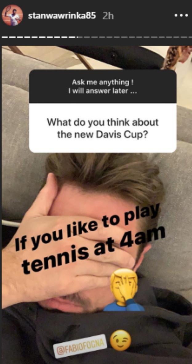 Stan Wawrinka tweet