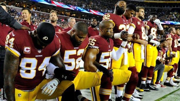 President Trump Warns NFL Boss He Must Act On Take The Knee Protest ...