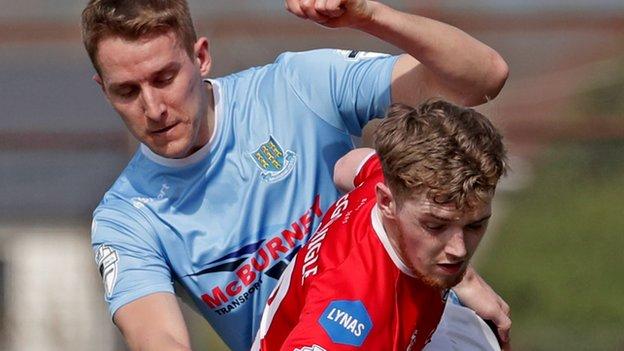 Coleraine remain sixth after losing away to Ballymena