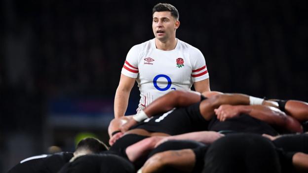 Ben Youngs in action for England