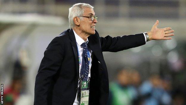 Argentine football coach Hector Cuper