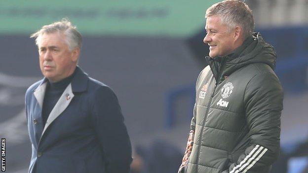 Carlo Ancelotti and Ole Gunnar Solskjaer