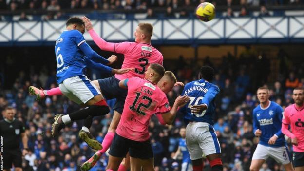 Rangers' breakthrough came done  the caput  of Connor Goldson