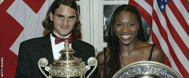 Roger Federer and Serena Williams