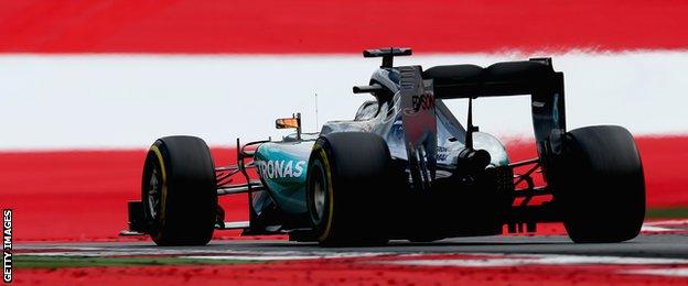 Lewis Hamilton at the Austrian Grand Prix