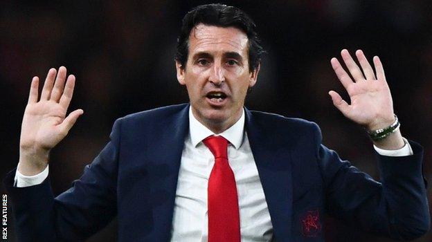 Arsenal boss Unai Emery