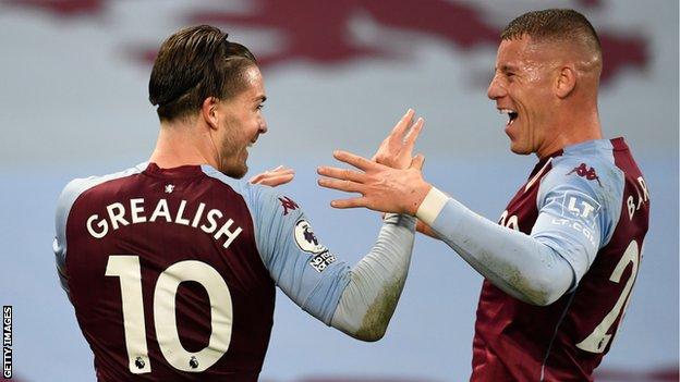 Jack Grealish and former Everton midfielder Ross Barkley were among the scorers