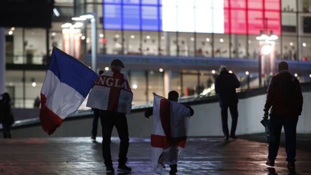 England v France fans