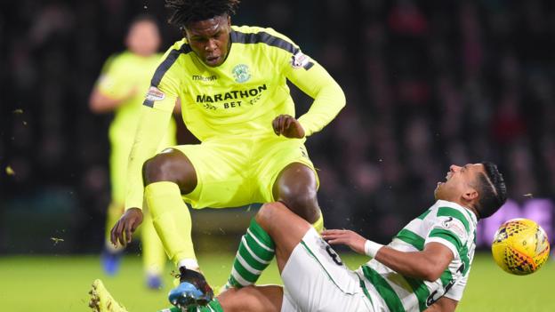 Darnell Johnson: Hibs contest defender ban for challenge on Emilio Izaguirre