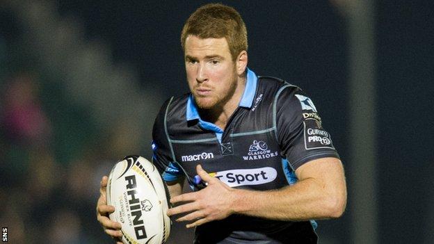 Rory Clegg in action for Glasgow