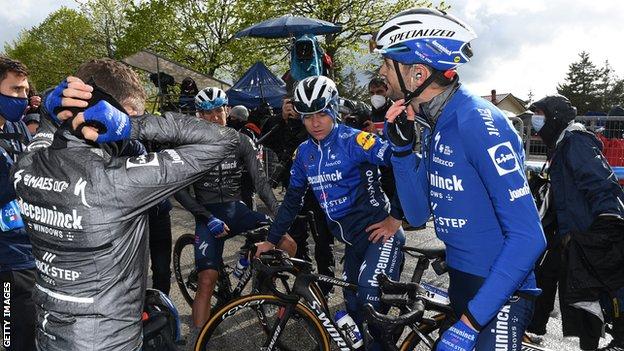 Remco Evenepoel and Pieter Serry