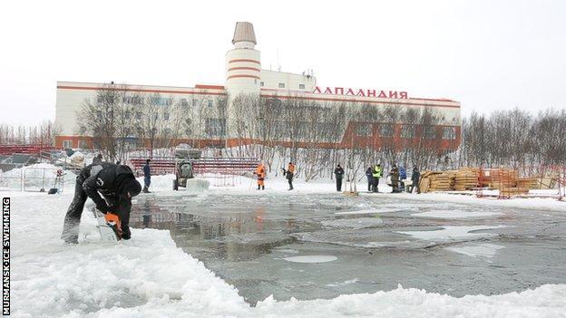 Murmansk Ice Swimming