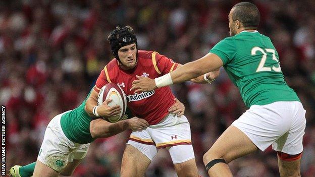 Bristol's Matthew Morgan can play fly-half, full-back centre or wing for Wales