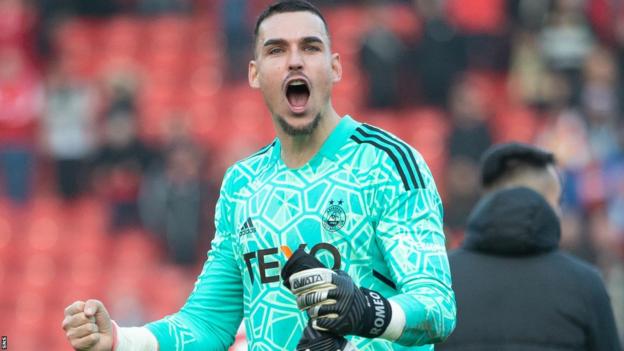 Aberdeen goalkeeper Kelle Roos