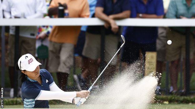 Danielle Kang competing at the US Women's Open