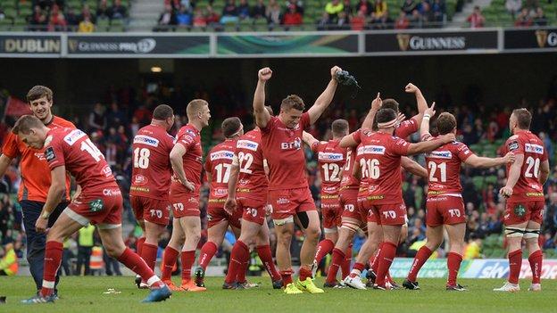 Scarlets were winners of the Pro12 final in 2017