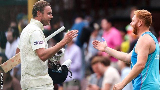 Stuart Broad and Jonny Bairstow