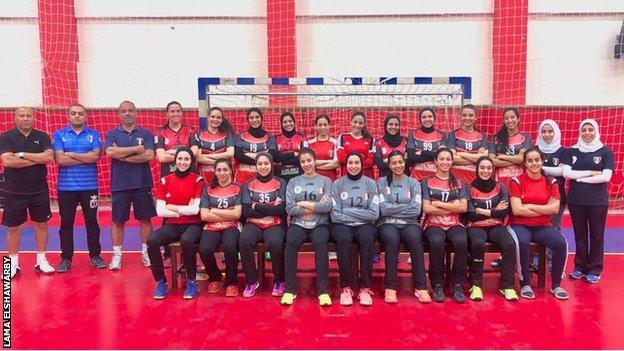 Egypt's 2018 Women's World Junior Handball Championships squad