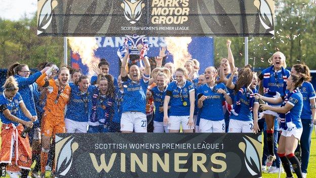 Rangers ended Glasgow City's 14-year reign as SWPL 1 champions last season