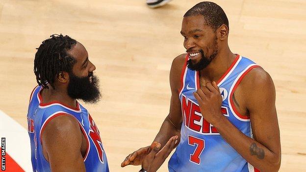 James Harden and Kevin Durant