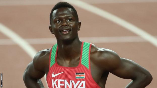 Kenyan sprinter Mark Otieno Odhiambo