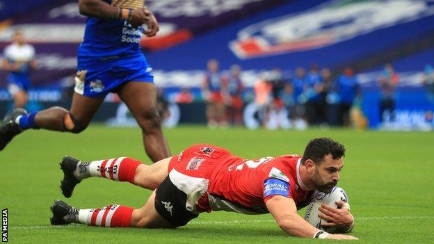 Rhys Williams' stunning try was Salford's highlight on their first trip to Wembley in 51 years