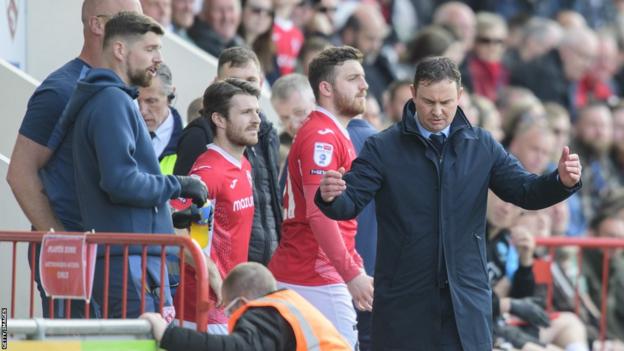 Derek Adams is left disappointed with Morecambe