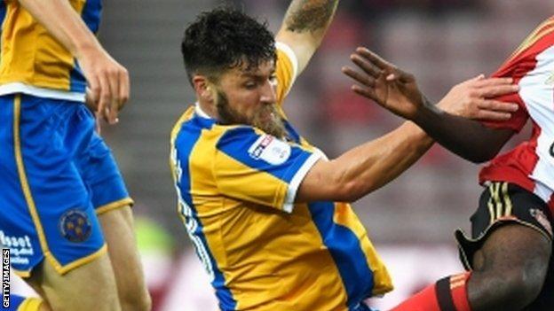 Gary Deegan's red card in the 1-1 home draw with Swindon Town was Shrewsbury Town's third sending-off of the season
