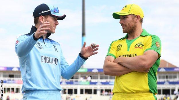 England captain Ein Morgan and Australia captain Aaron Finch