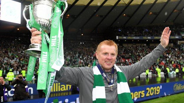 Neil Lennon completed Celtic's treble treble last season and is on track for another clean sweep this term