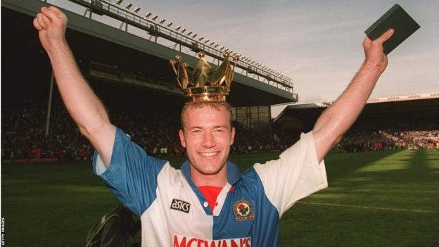 Alan Shearer celebrates