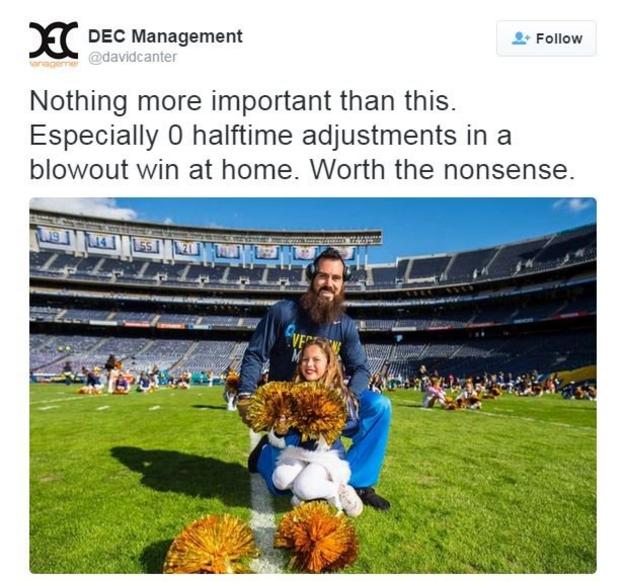 Eric Weddle's Agent Goes Off on Twitter After Chargers Fine Weddle for  Watching Daughter Dance at Halftime