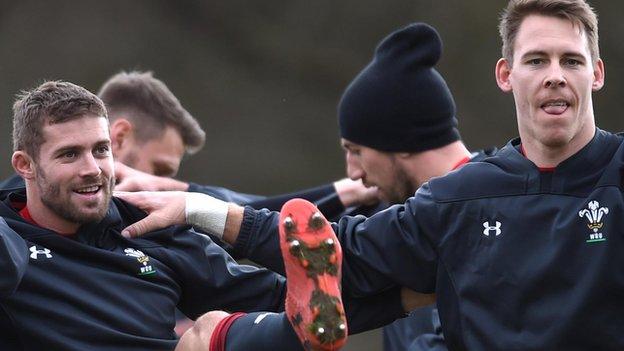 Leigh Halfpenny and Liam Williams