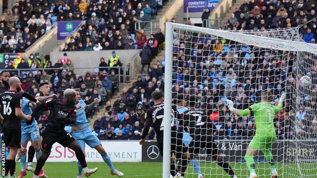Kyle McFadzean's third goal of the season gave Coventry City late hope - but in vain
