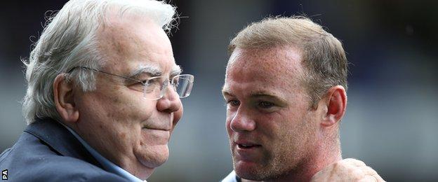 Wayne Rooney and Everton chairman Bill Kenwright