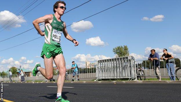 Paul Pollock ran his Olympic qualifying time in December 2019 despite being having his training curtailed by injury