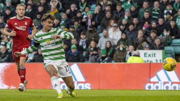 Jota goal v Aberdeen