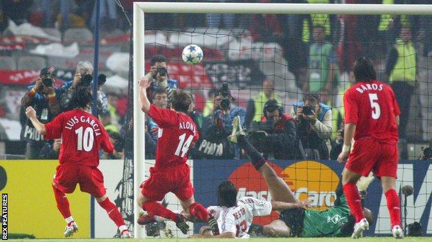 Xabi Alonso made it 3-3 with the rebound after his penalty had been saved