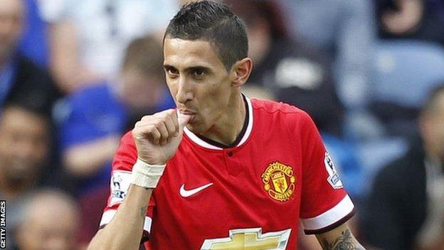 Angel Di Maria: Manchester United midfielder joins PSG ...